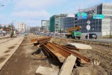 Budowa wiaduktu na Śmigłego Rydza w Łodzi. Zobacz fotorelację z postępu prac zachodniej części wiaduktu