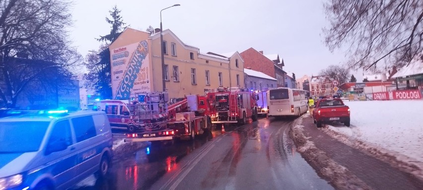 Pożar w Krapkowicach. Zadymiło się poddasze.