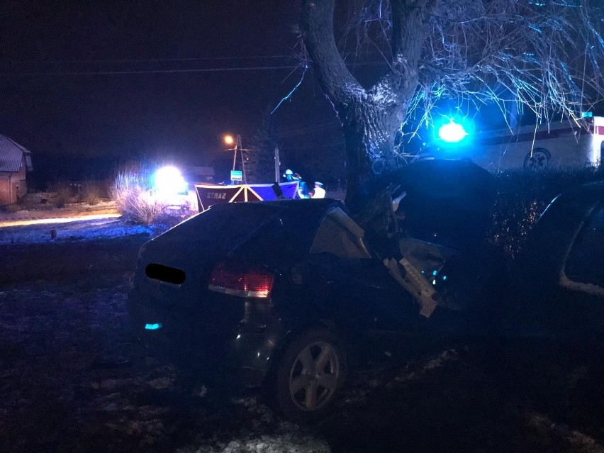 Nowa Wieś. Samochód uderzył w drzewo. Kierowca nie żyje 29.12
