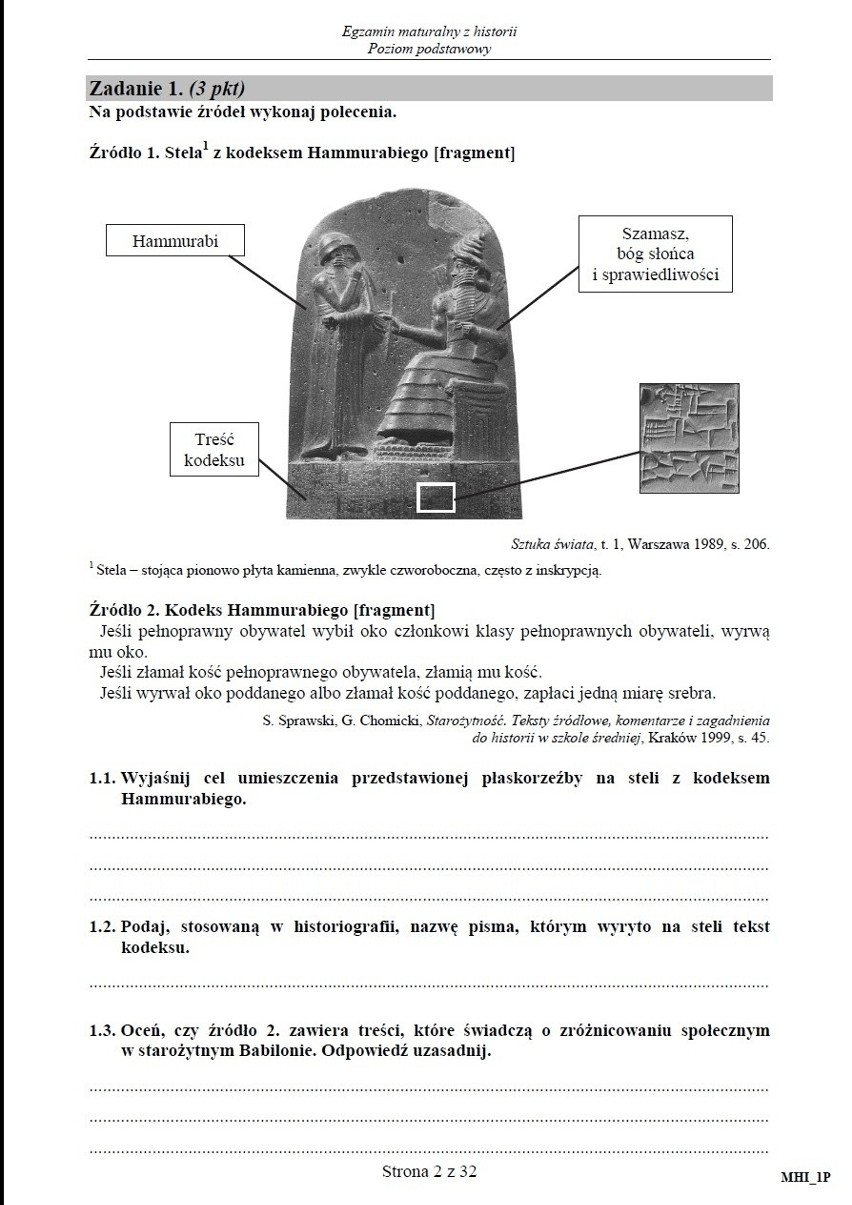 Matura 2015. Historia, poziom podstawowy - technika [ARKUSZ,PYTANIA,ODPOWIEDZI]