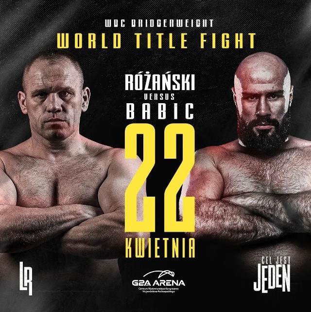 Stawką pojedynku Różański - Babić jest pas mistrza świata federacji WBC.