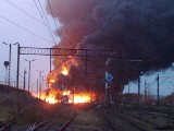 Katastrofa kolejowa w Białymstoku. Zderzyły się dwa pociągi, wybuch cysterny (zdjęcia, wideo)