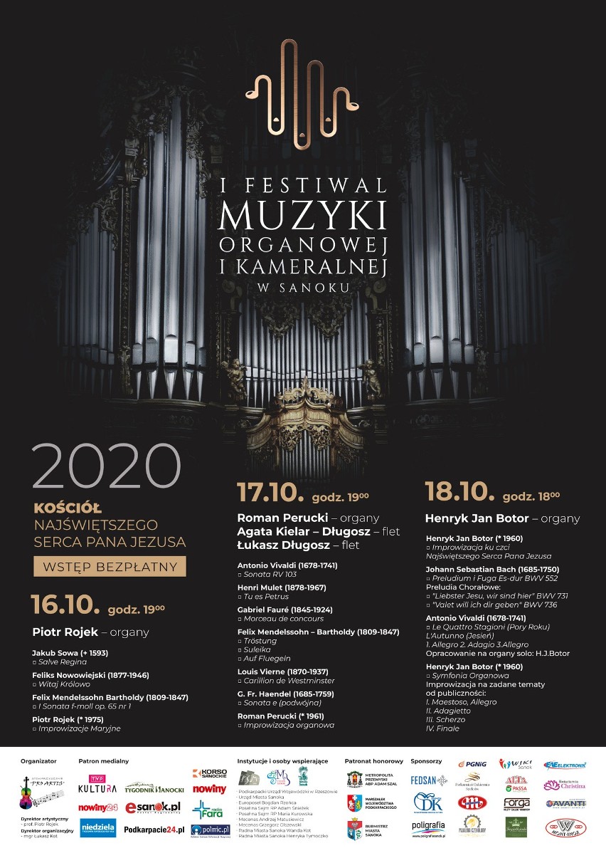 Festiwal Muzyki Organowej i Kameralnej w Sanoku