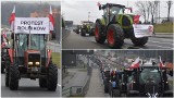 Strajk rolników w Tarnowie i regionie. Kolumna traktorów przejechała przez miasto. W Borusowej i Szczucinie blokowane są drogi przy mostach