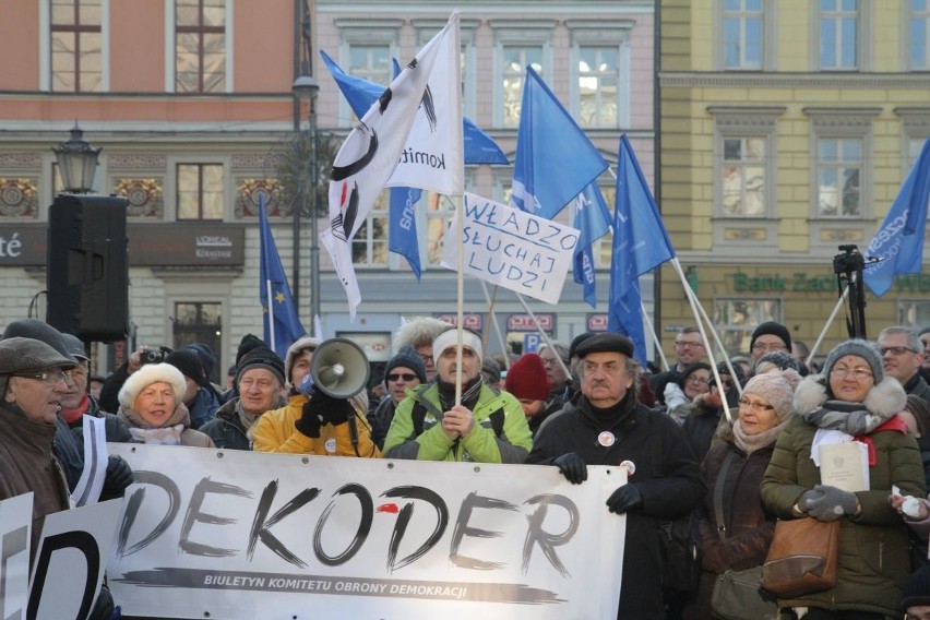 Protest KOD we Wrocławiu, 17.12.2016