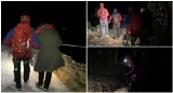 Akcja ratowników GOPR na Śnieżce. W nocy utknęli tam turyści z Czech, w samych płaszczach [FILM, ZDJĘCIA]