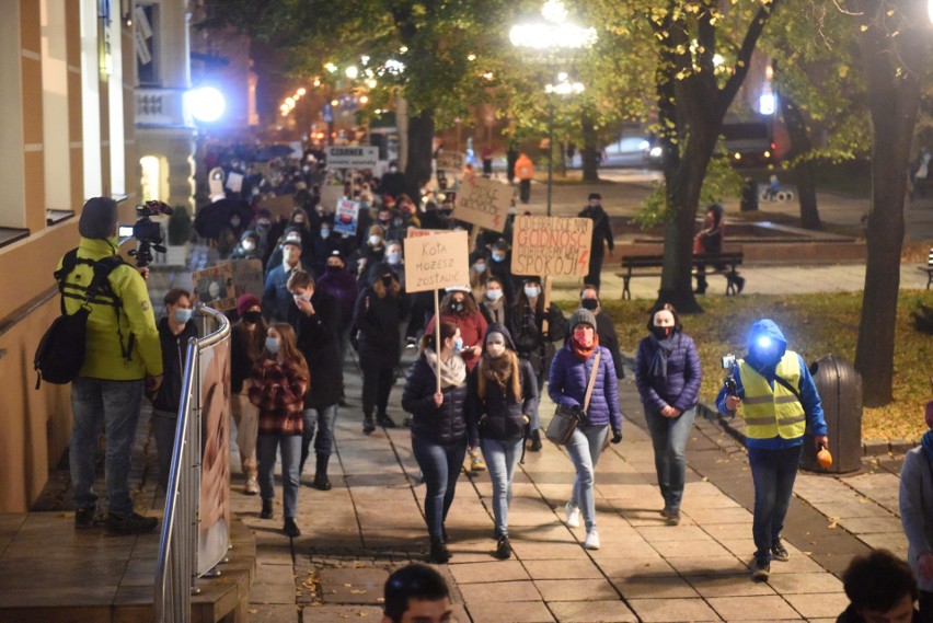 Tak wyglądał protest w Zielonej Górze, gdzie wspólnie...