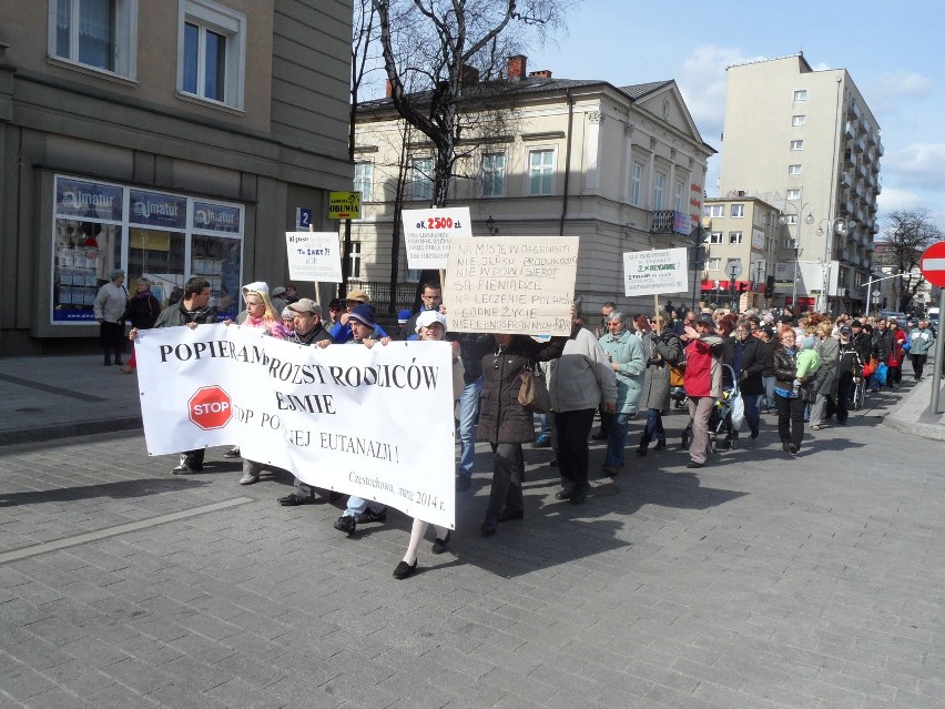 Protest w Częstochowie