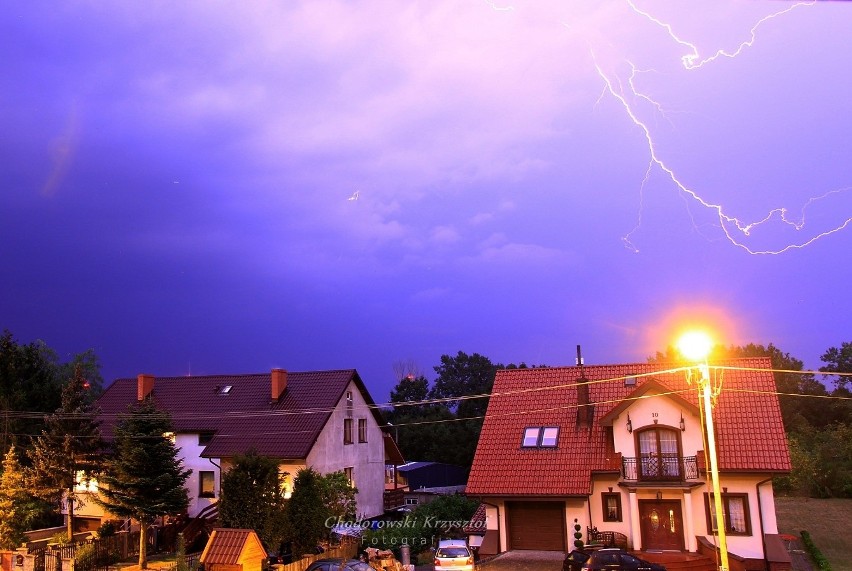 Nocna burza nad Słupskiem i regionem na zdjęciach...