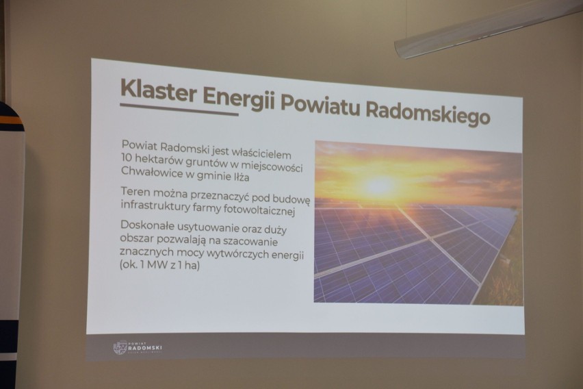 Pierwszy w regionie Klaster Energii Powiatu Radomskiego. Cel to własna farma fotowoltaiczna i tania energia dla gmin. Zobaczcie szczegóły