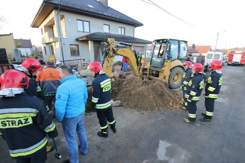 Uszkodzona rura z gazem w Kielcach
