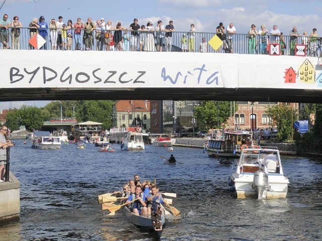 Ster na Bydgoszcz - parada statków