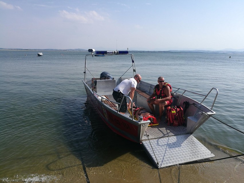 Akcja ratunkowa na Jeziorze Nyskim.