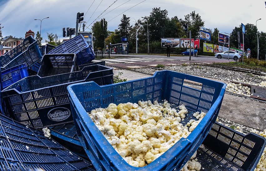 Bydgoszcz: Co robiły kalafiory na rondzie Fordońskim?