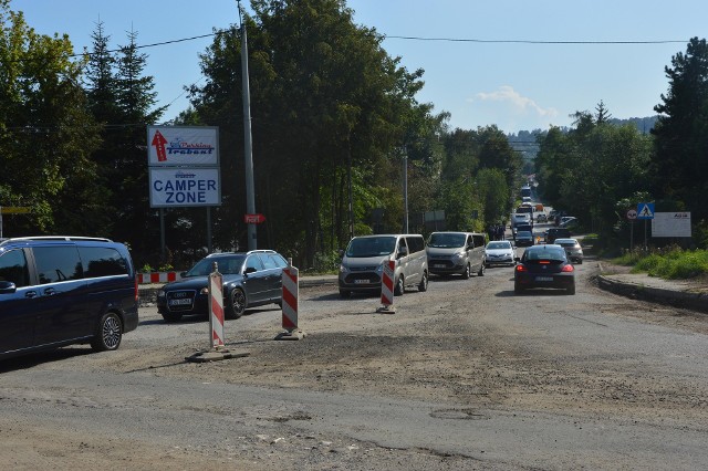 Ulica Kościuszki we wrześniu 2018 roku, gdy przebudowywano ul. Krakowską. Teraz czas na odnowę także tej drogi