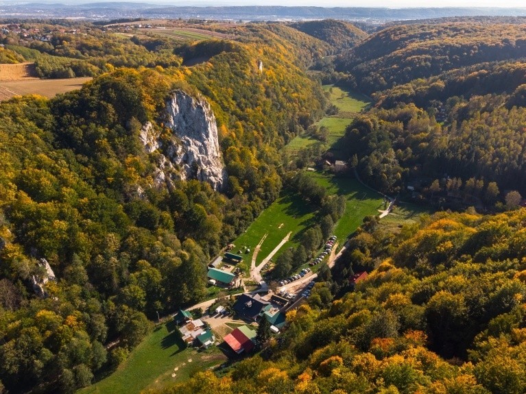 Dolina Będkowska widziana z góry