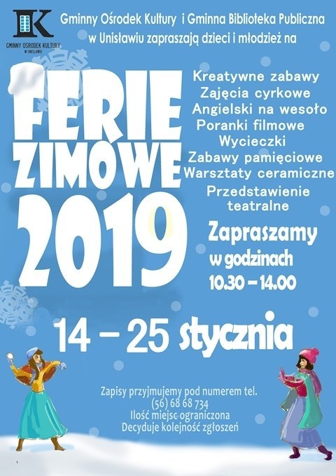 Ferie 2019 w Kujawsko-Pomorskiem ruszają. Co organizują gminy?