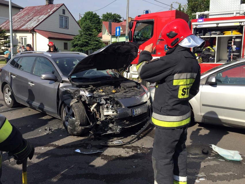 Wypadek na ul. Gajowej w Białymstoku. Trzy osoby zostały...