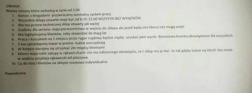 Tymczasem zwrócił się do nas pracownik jednej z Biedronek. W...