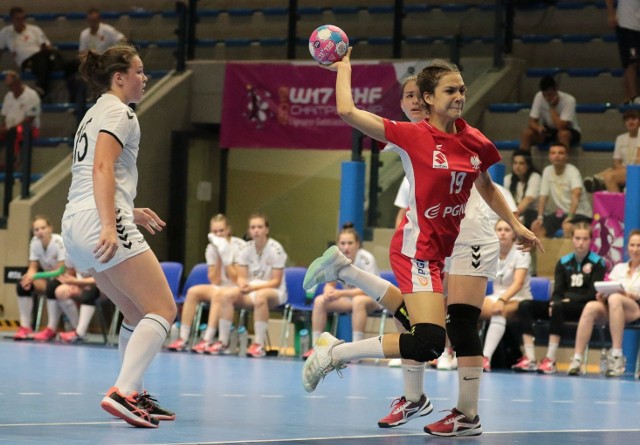 Michalina Pastuszka podczas meczu z Białorusią.