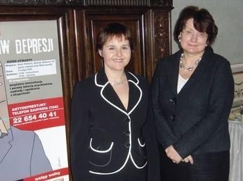 Od lewej dr hab. Dominika Dudek z Kliniki Psychiatrii CMUJ w Krakowie i dr Iwona Koszewska Fot. NATALIA ADAMSKA