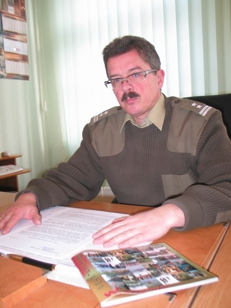 Podpułkownik Piotr Mielniczuk, komendant Wojskowej Komendy Uzupełnień w Głogowie