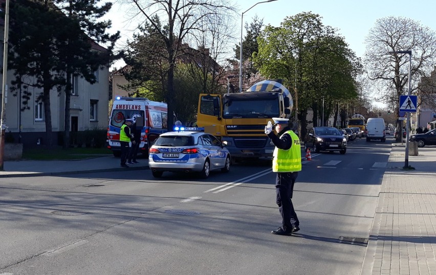 Potrącenie miało miejsce na ulicy Kościuszki w Stargardzie