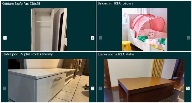 Szafy, stoliki kawowe, narożniki, regały, a nawet łóżeczka dla dzieci ze sklepu IKEA możesz mieć zupełnie za darmo.  Niektóre są w świetnym stanie, inne wymagają odświeżenia. Oto najnowsze ogłoszenia z Wrocławia umieszczone na portalu Olx.pl. Wybraliśmy dla Was meble z IKEA i w podobnym stylu. Jeśli coś wpadnie Wam w oko, warto się pospieszyć, bo chętnych na pewno nie zabraknie. Zobaczcie, co jest do wzięcia za darmo od ręki na kolejnych slajdach. Możecie na nie przechodzić za pomocą strzałek lub gestów.