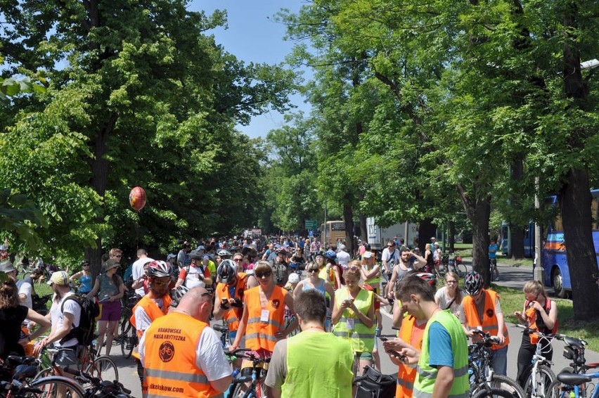 Tysiące rowerów na ulicach Krakowa
