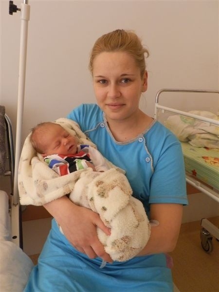 Krystian, syn Katarzyny i Adriana Łęgowskich z Wielgołęki, urodził się 12 marca. Ważył 2800 g, mierzył 53 cm. To pierwsze dziecko państwa Łęgowskich.