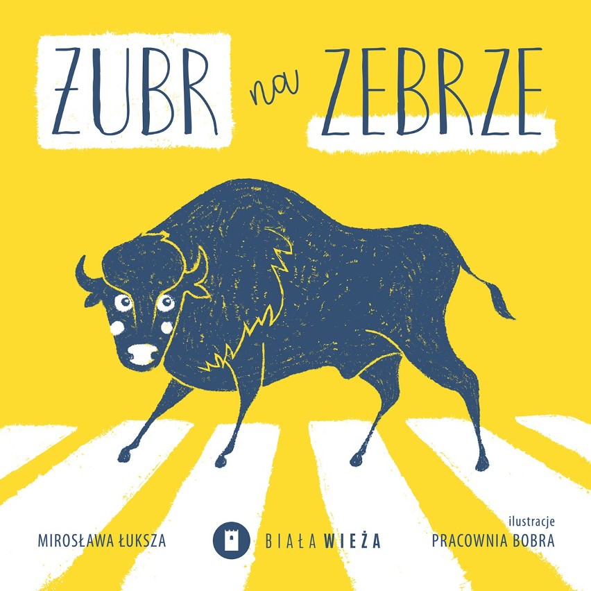 Agata Łuksza opracowała graficznie książkę Żubr na zebrze