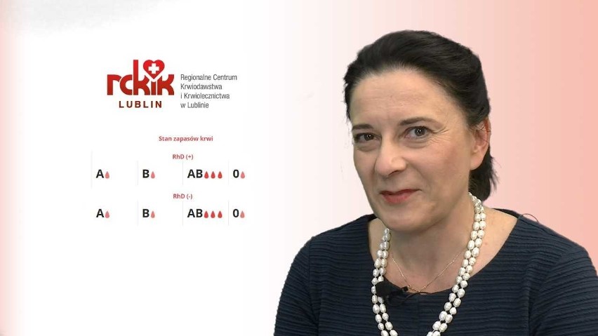 Puacz Elżbieta, dyrektor RCKiK w Lublinie: „Oddaj krew i uratuj komuś życie". Posłuchaj naszej rozmowy tygodnia