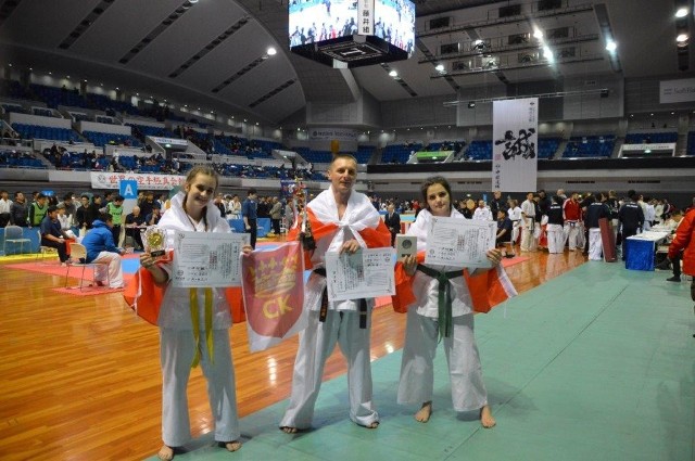 Aleksandra Wysocka, Ernest Miszczyk i Gabriela Kurczyńska w Japonii.