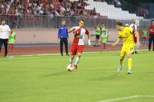 Mecz III ligi ŁKS 1926 Łomża - Widzew Łódź 0:0