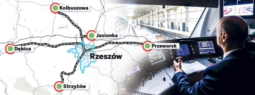 Na tych trasach kursują pociągi Podkarpackiej Kolei...