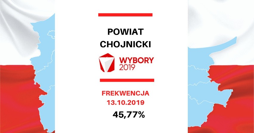 Wybory parlamentarne 2019. Frekwencja w województwie...