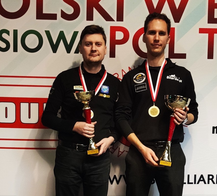 Srebrny medal bilardzisty Karola Skowerskiego z Nosanu Kielce w Grand Prix Polski w Łodzi. Zobacz zdjęcia