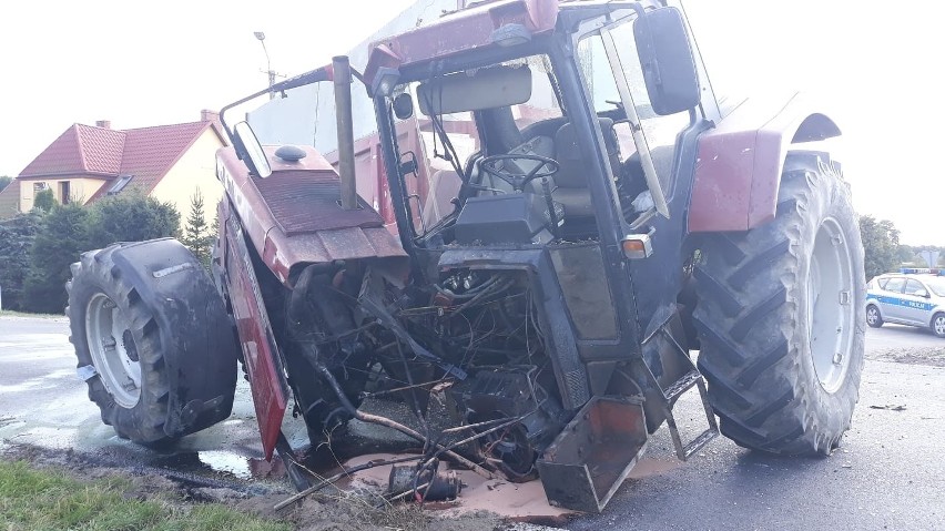 Droga w miejscu zdarzenia jest zablokowana, policja...