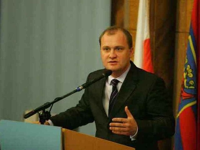 Prezydent Piotr Krzystek.