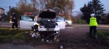 Wypadek na drodze krajowej w Miłkowie. Samochód wpadł do rowu [ZDJĘCIA]