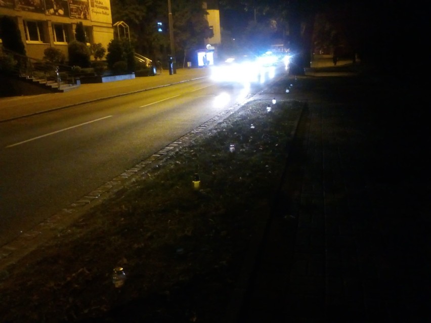 Wieczorem na ulicy Jana Pawła II w Słupsku pojawiły się...
