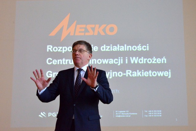 Waldemar Skowron, prezes Mesko podkreślał znaczenie nowego Centrum Innowacji dla rozwoju nauki i przemysłu.