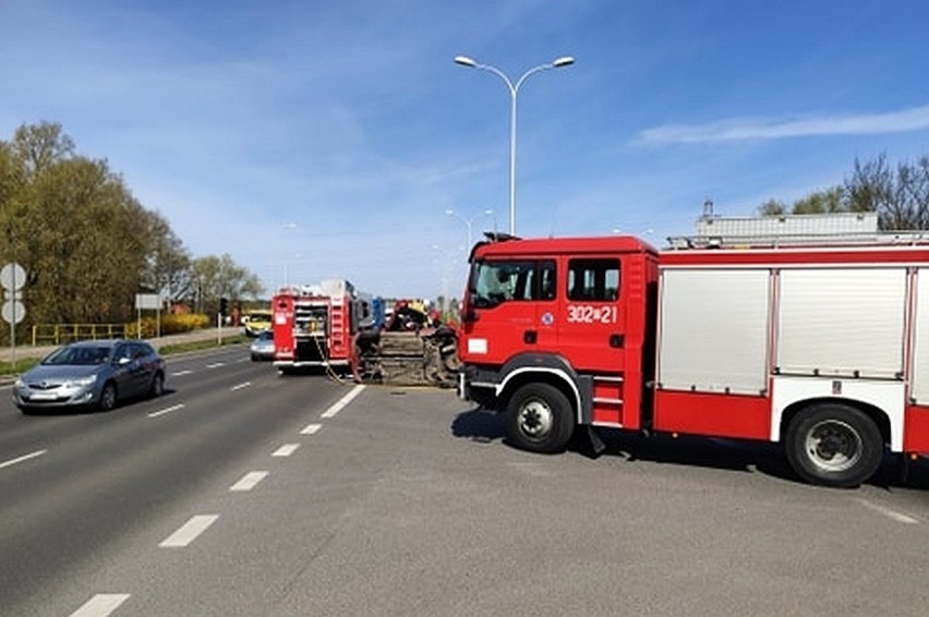 Wypadek w Białymstoku. Na ulicy gen. W. Andersa zderzyły się...