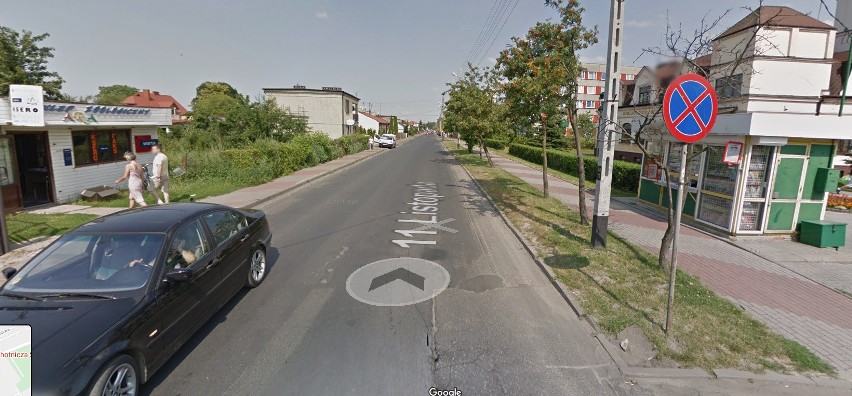 Koluszki w Google Street View - ul. 11 Listopada