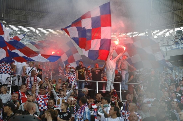Kibice na meczu Górnik Zabrze - Legia Warszawa