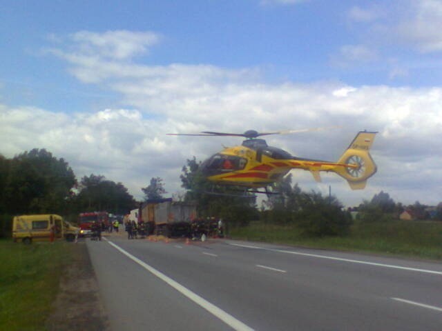 Wypadek nar drodze krajowej nr 7 w Cedrach Małych, 3 lipca 2014