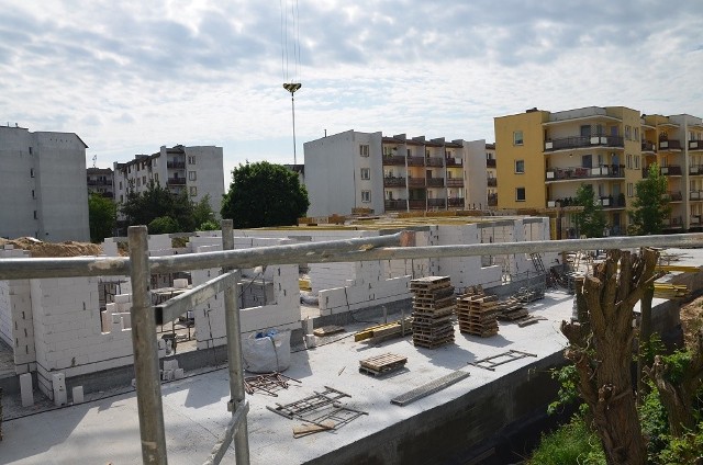 Tak wygląda na placu budowyTak wygląda na placu budowy przy Okólnej w Toruniu.