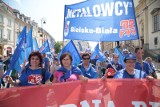 1 maja w Warszawie. Ulicami stolicy przeszedł marsz OPZZ pod hasłem "Polska potrzebuje wyższych płac"