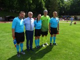 Majdan, Mielcarski, Szpakowski, Strejlau na stadionie w Chełmnie. Zdjęcia