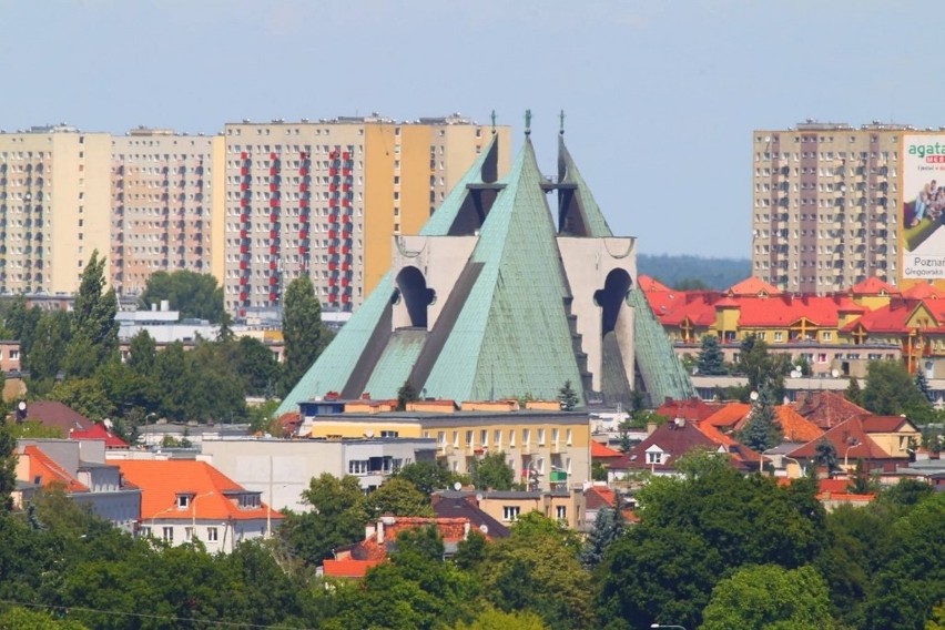 Poznań widziany z dachu hotelu Mercure